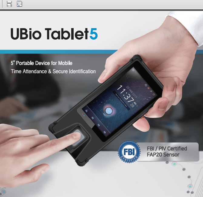 UBio Tablet5 portable
